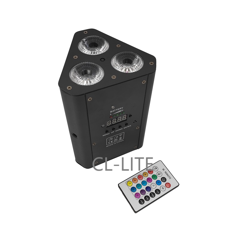 3pcs*6in1 Wireless and Battery Powered led par light